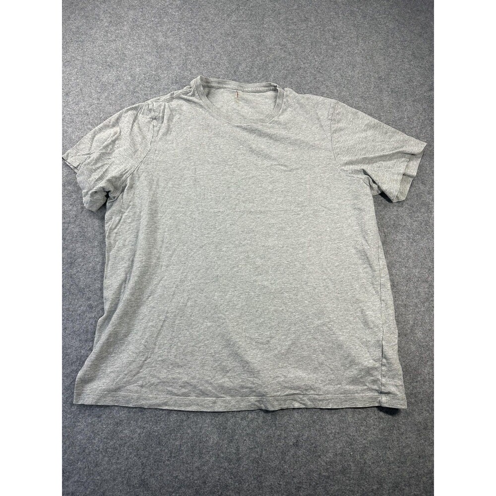 J.Crew Shirt Mens 2XLT Gray Crew Neck Broken-In Tee Tagless Cotton Big & Tall